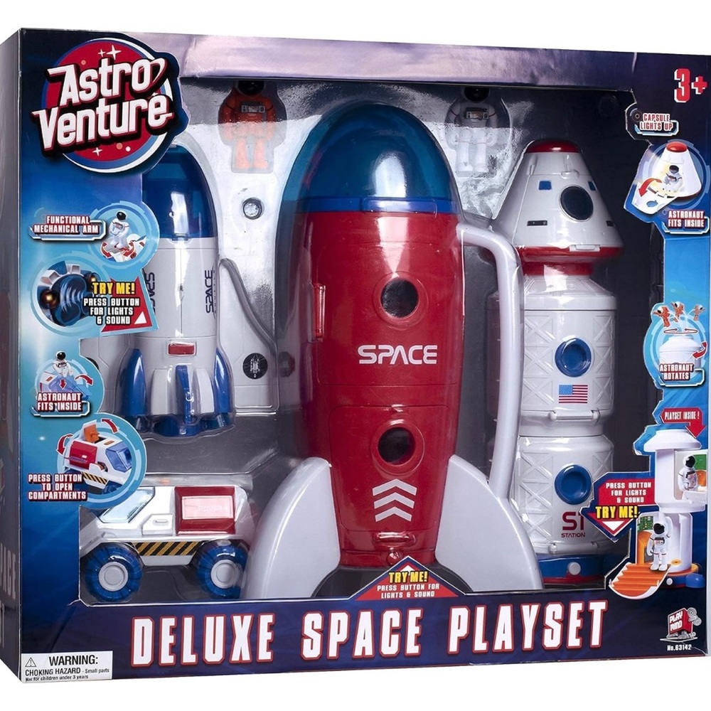 Deluxe Space Playset Space Shuttle, Space Station & Capsule, Space Rover, Rocket